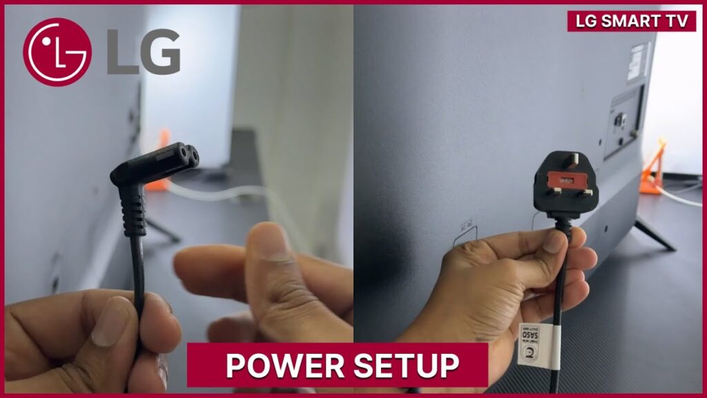 LG TV unplugged from the power outlet