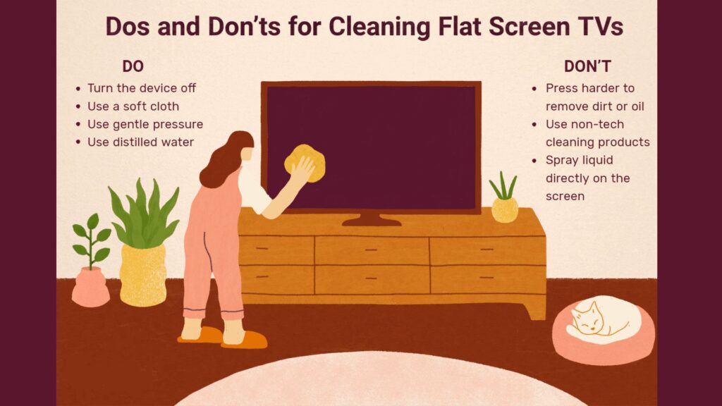 Correct Handling and Cleaning Methods for Screens.