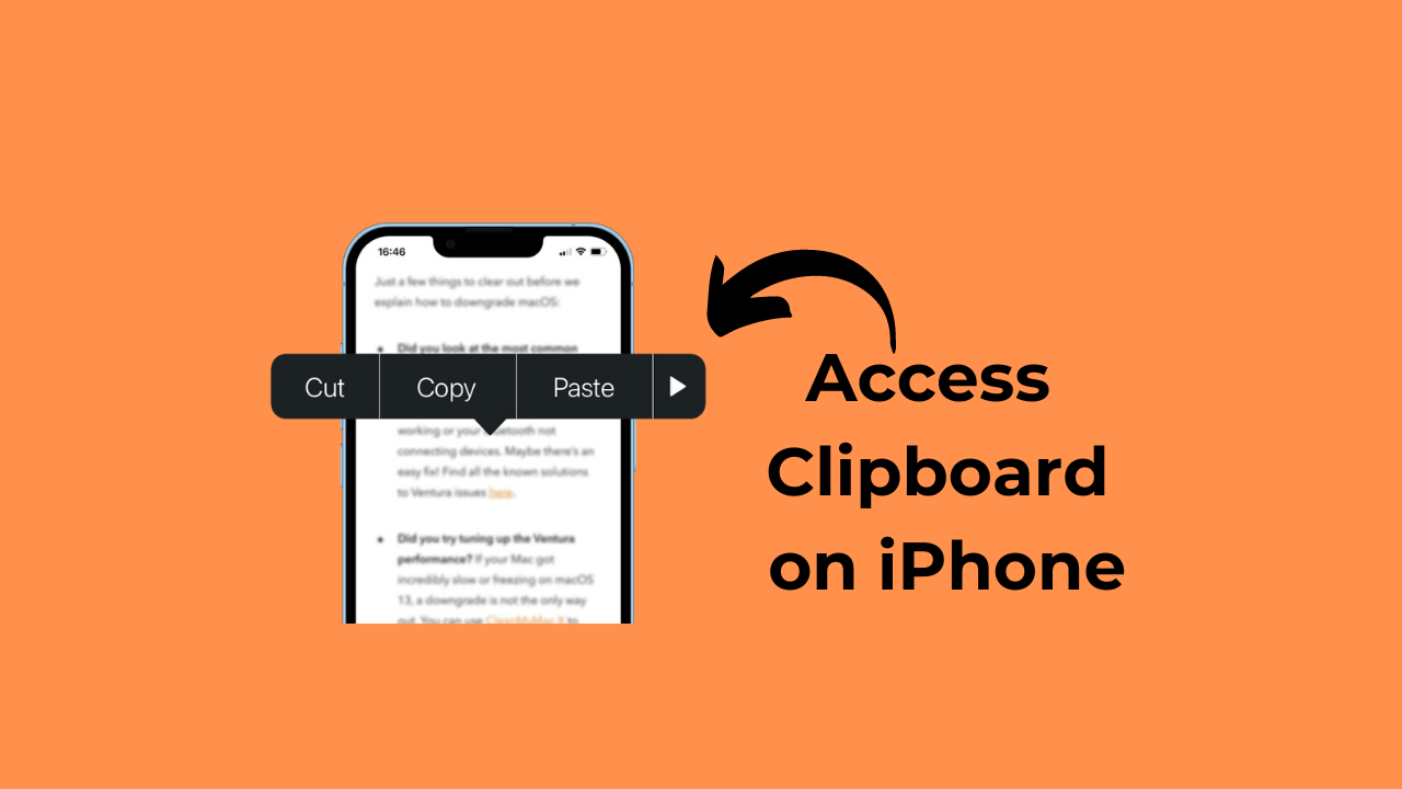 How to Access Clipboard on Iphone?